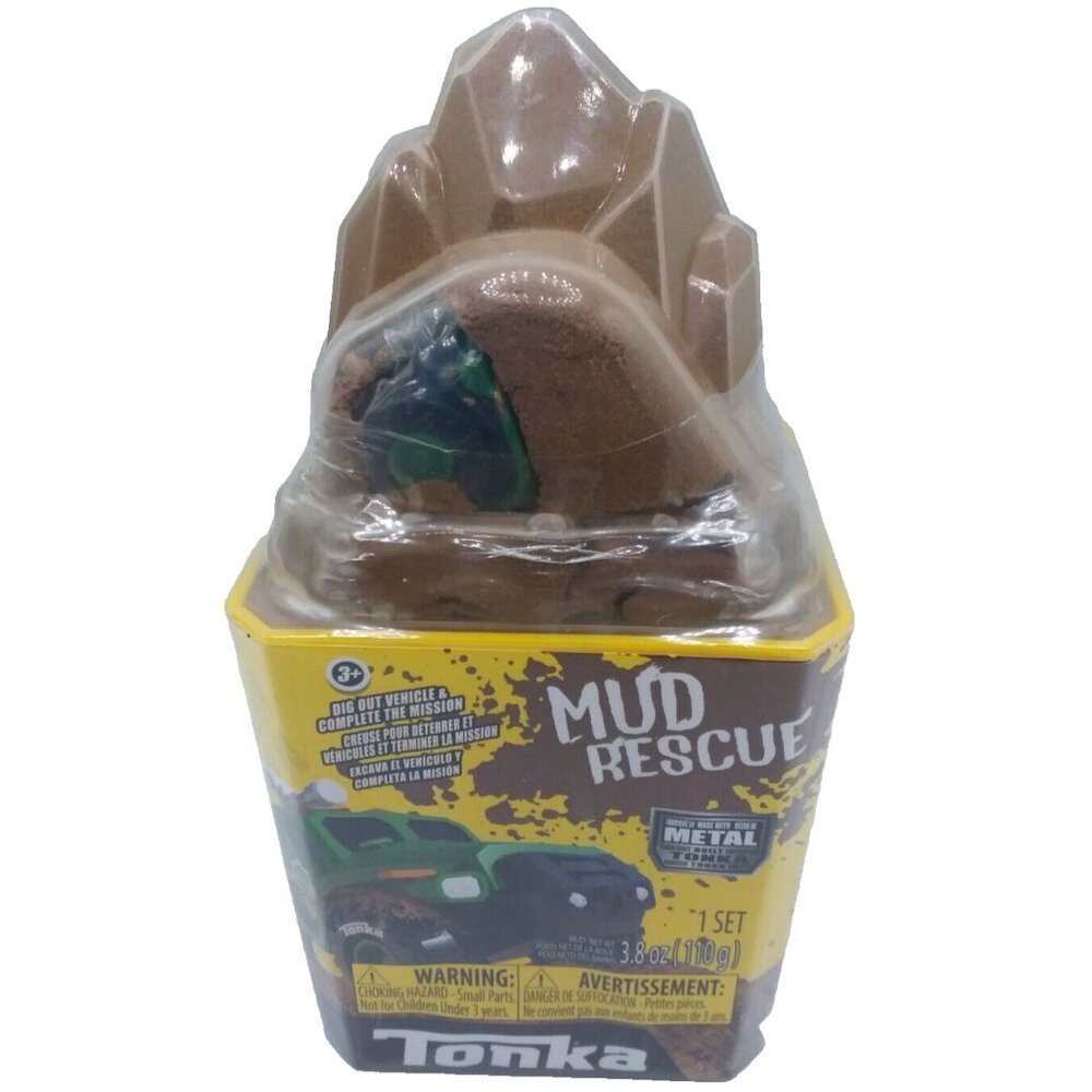 Tonka Green Metal Movers Mud Rescue Play Set Vehicle Hasbro Toy
